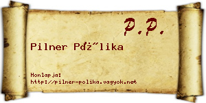 Pilner Pólika névjegykártya